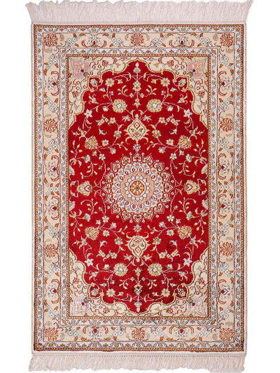 Kinesisk silke Teppe 77x120cm - Orientalsk teppe