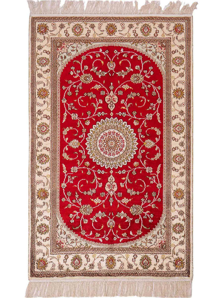 Kinesisk silke Teppe 76x122cm - Orientalsk teppe