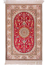 Kinesisk silke Teppe 122x81cm - Orientalsk teppe – product image
