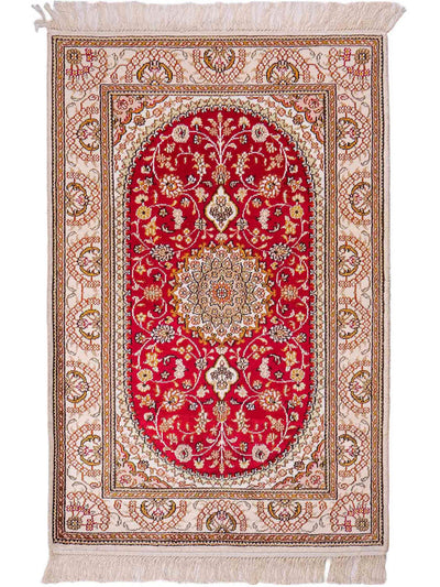 Kinesisk silke Teppe 81x122cm - Orientalsk teppe