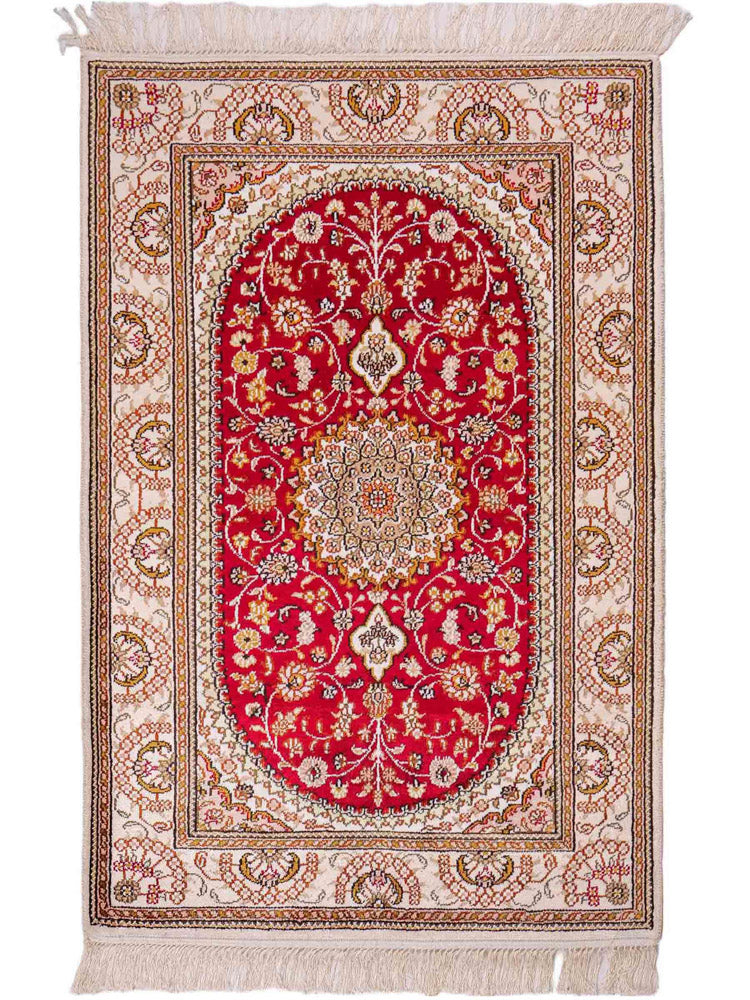 Kinesisk silke Teppe 122x81cm - Orientalsk teppe