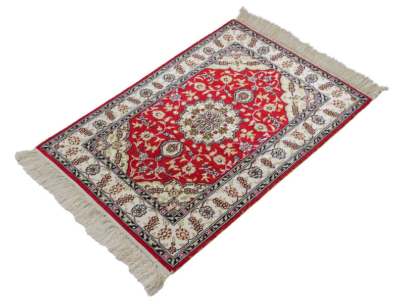 Kinesisk silke Teppe 89x60cm - Orientalsk teppe