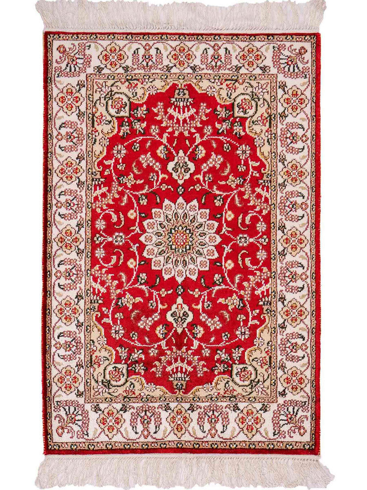 Kinesisk silke Teppe 91x62cm - Orientalsk teppe