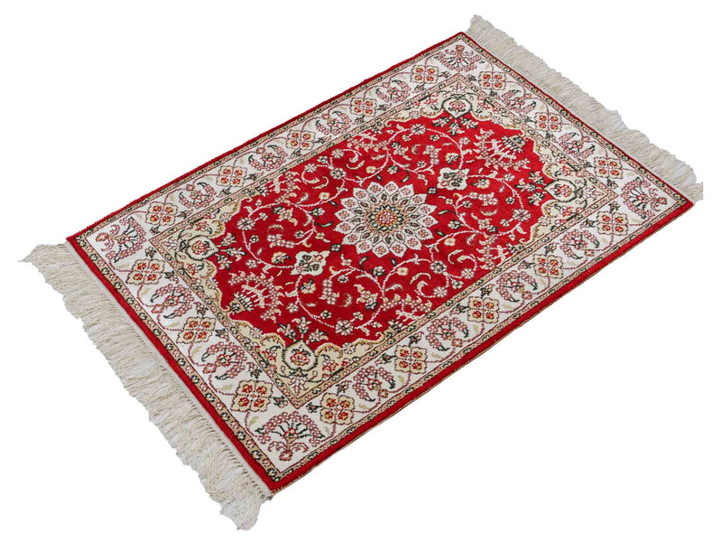 Kinesisk silke Teppe 91x62cm - Orientalsk teppe
