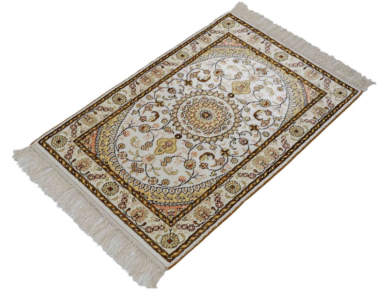 Kinesisk silke Teppe 88x59cm - Orientalsk teppe