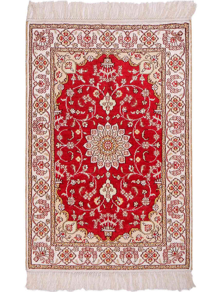 Kinesisk silke Teppe 90x62cm - Orientalsk teppe