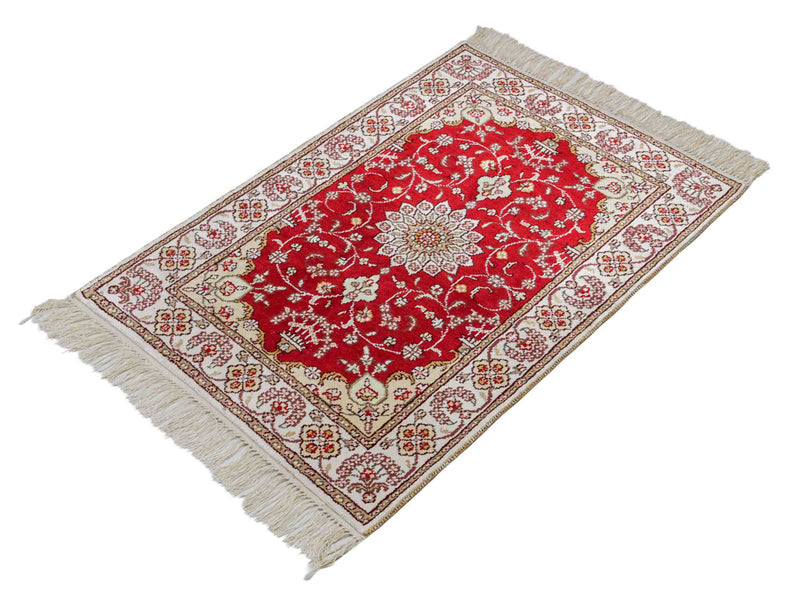 Kinesisk silke Teppe 90x62cm - Orientalsk teppe