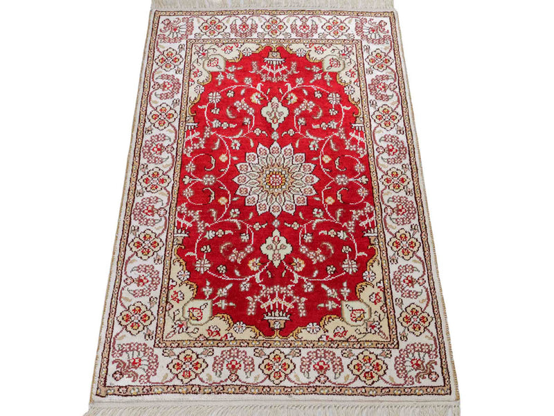 Kinesisk silke Teppe 90x62cm - Orientalsk teppe