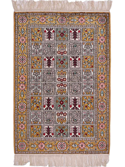 Kinesisk silke Teppe 63x93cm - Orientalsk teppe