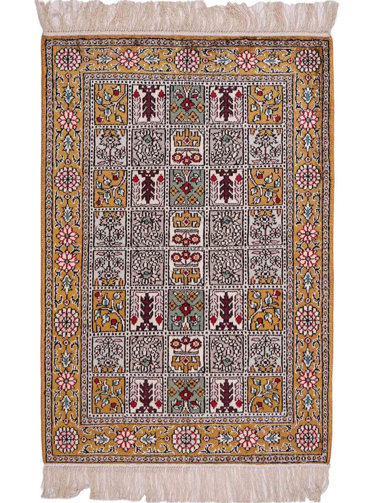 Kinesisk silke Teppe 93x63cm - Orientalsk teppe