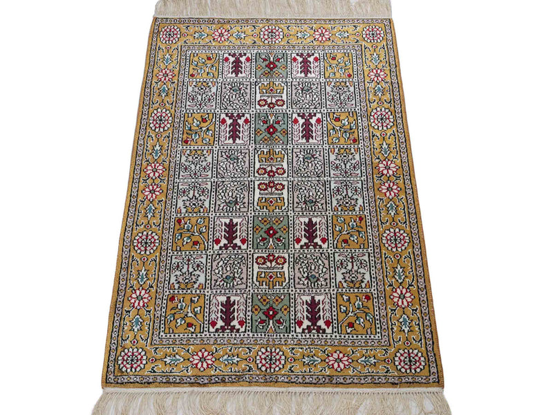 Kinesisk silke Teppe 93x63cm - Orientalsk teppe