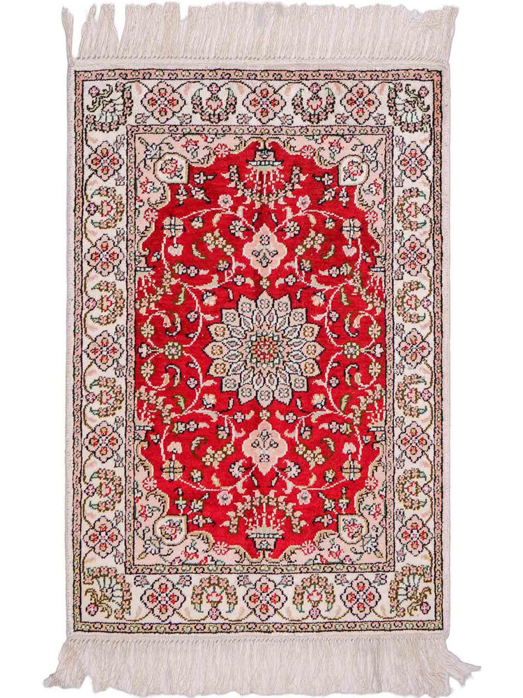 Kinesisk silke Teppe 89x62cm - Orientalsk teppe