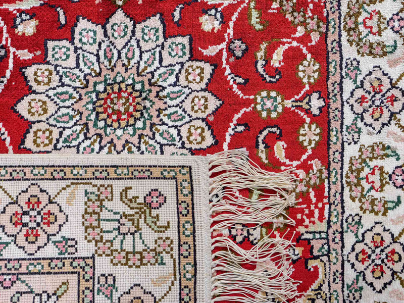 Kinesisk silke Teppe 89x62cm - Orientalsk teppe