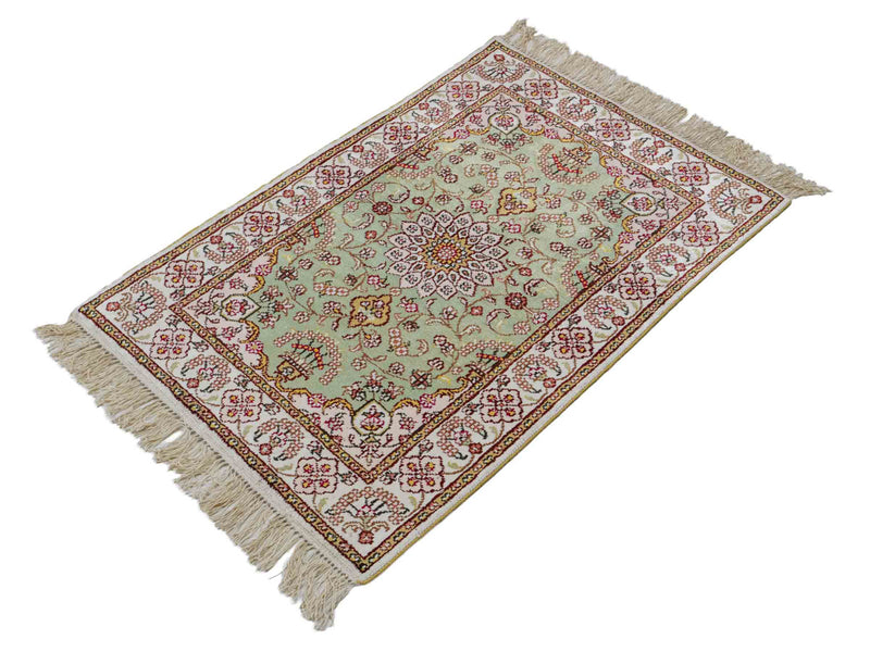 Kinesisk silke Teppe 92x63cm - Orientalsk teppe