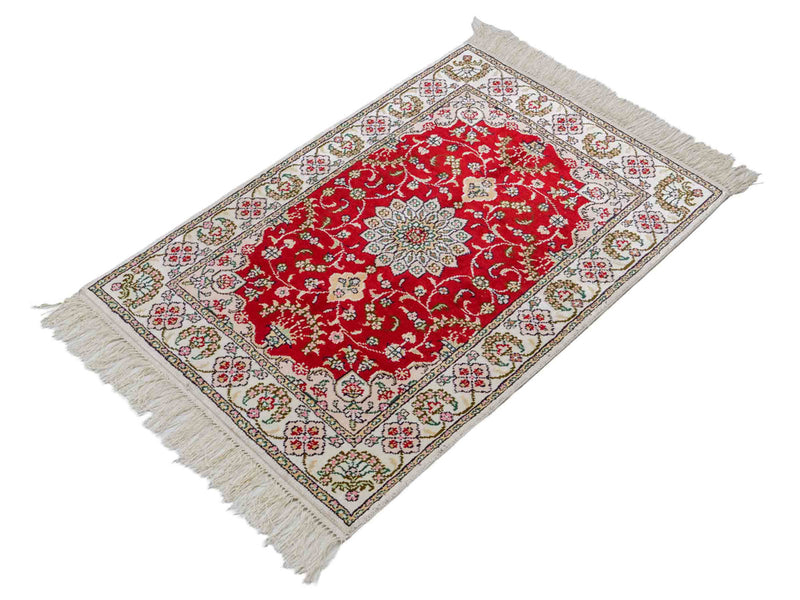 Kinesisk silke Teppe 89x62cm - Orientalsk teppe