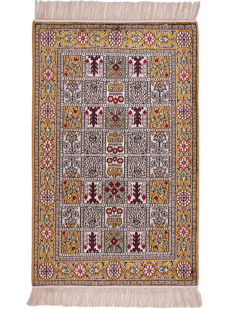 Kinesisk silke Teppe 92x64cm - Orientalsk teppe