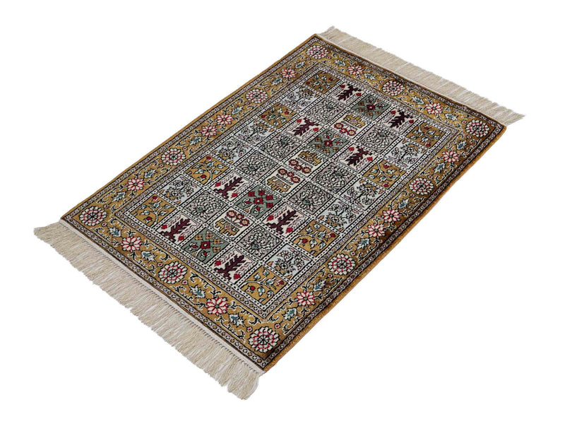 Kinesisk silke Teppe 92x64cm - Orientalsk teppe