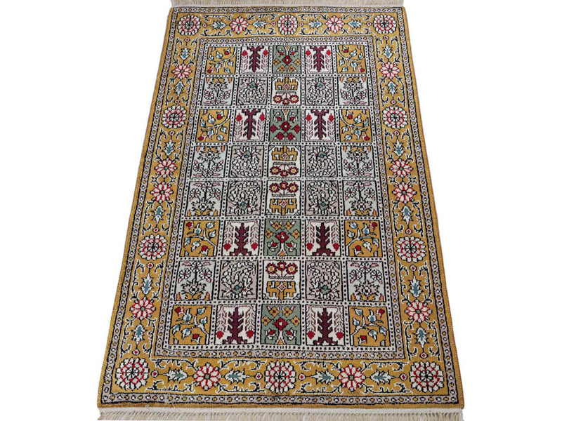 Kinesisk silke Teppe 92x64cm - Orientalsk teppe