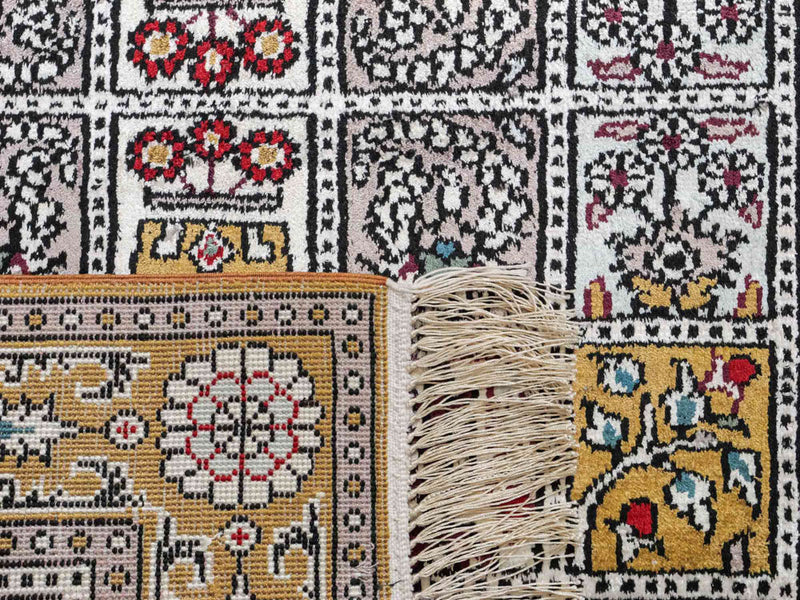 Kinesisk silke Teppe 92x64cm - Orientalsk teppe