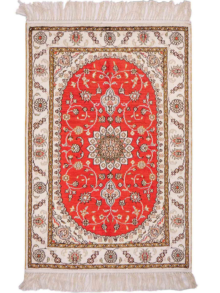 Kinesisk silke Teppe 93x61cm - Orientalsk teppe
