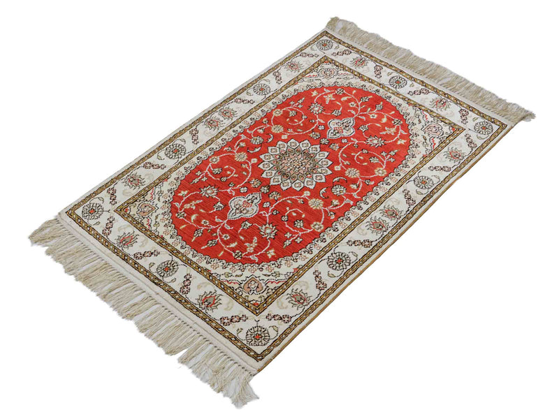 Kinesisk silke Teppe 93x61cm - Orientalsk teppe