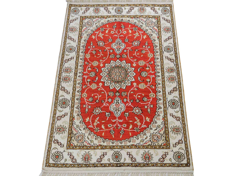Kinesisk silke Teppe 93x61cm - Orientalsk teppe
