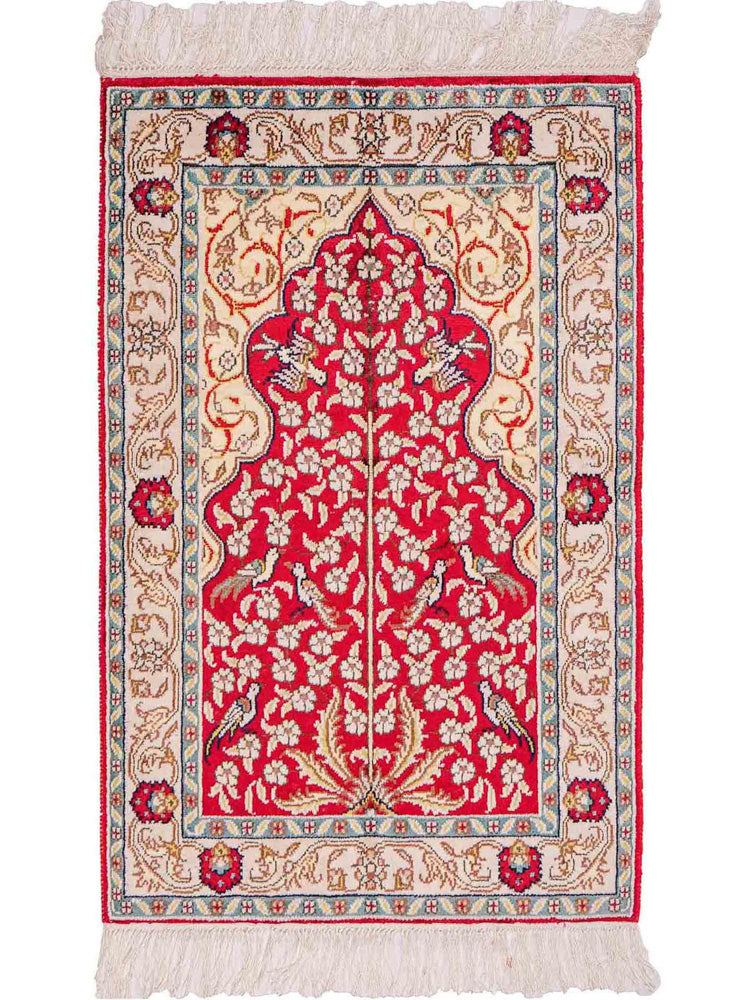 Kinesisk silke Teppe 87x58cm - Orientalsk teppe