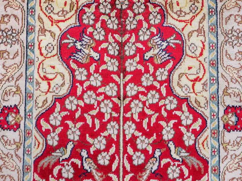 Kinesisk silke Teppe 87x58cm - Orientalsk teppe