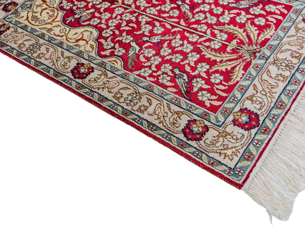 Kinesisk silke Teppe 87x58cm - Orientalsk teppe