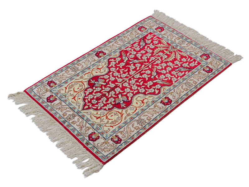Kinesisk silke Teppe 87x58cm - Orientalsk teppe