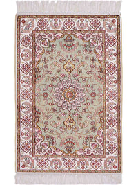Silketeppe - Kina silke - 93 x 63 cm - sand – product image