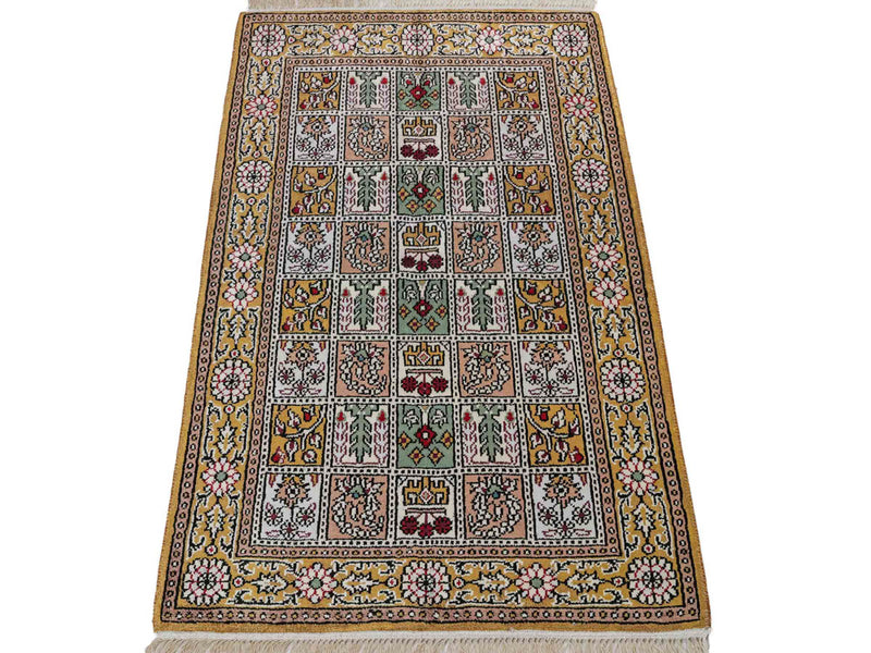 Kinesisk silke Teppe 92x62cm - Orientalsk teppe