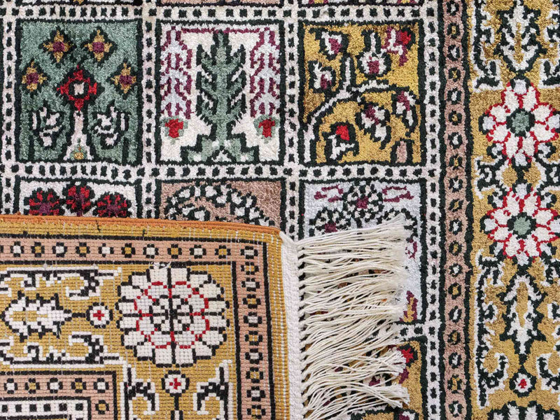 Kinesisk silke Teppe 92x62cm - Orientalsk teppe