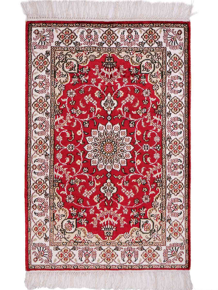 Kinesisk silke Teppe 91x62cm - Orientalsk teppe
