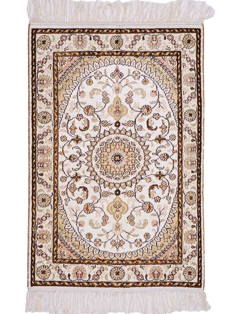 Kinesisk silke Teppe 89x61cm - Orientalsk teppe