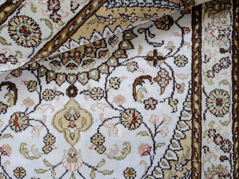 Kinesisk silke Teppe 89x61cm - Orientalsk teppe