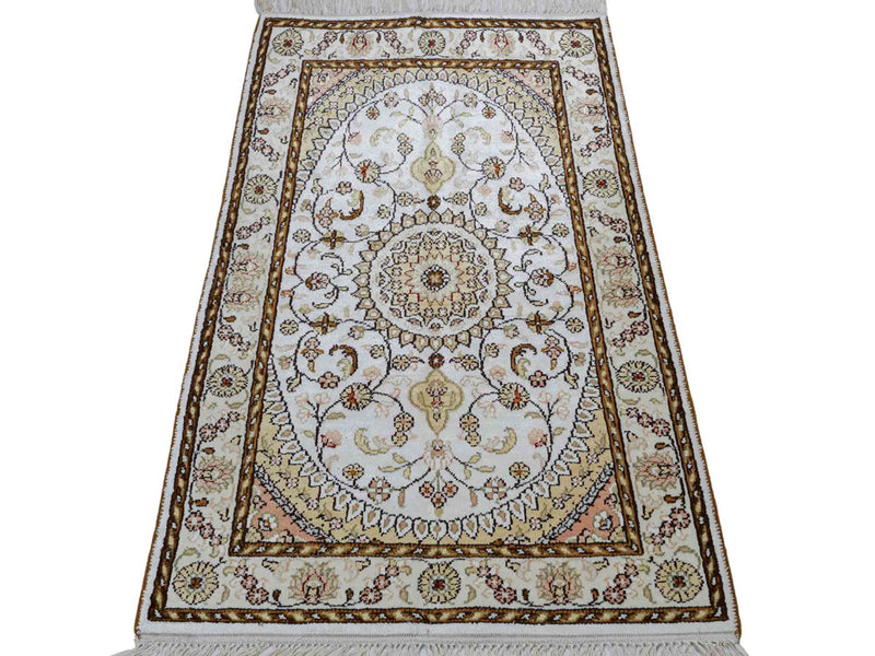 Kinesisk silke Teppe 89x61cm - Orientalsk teppe