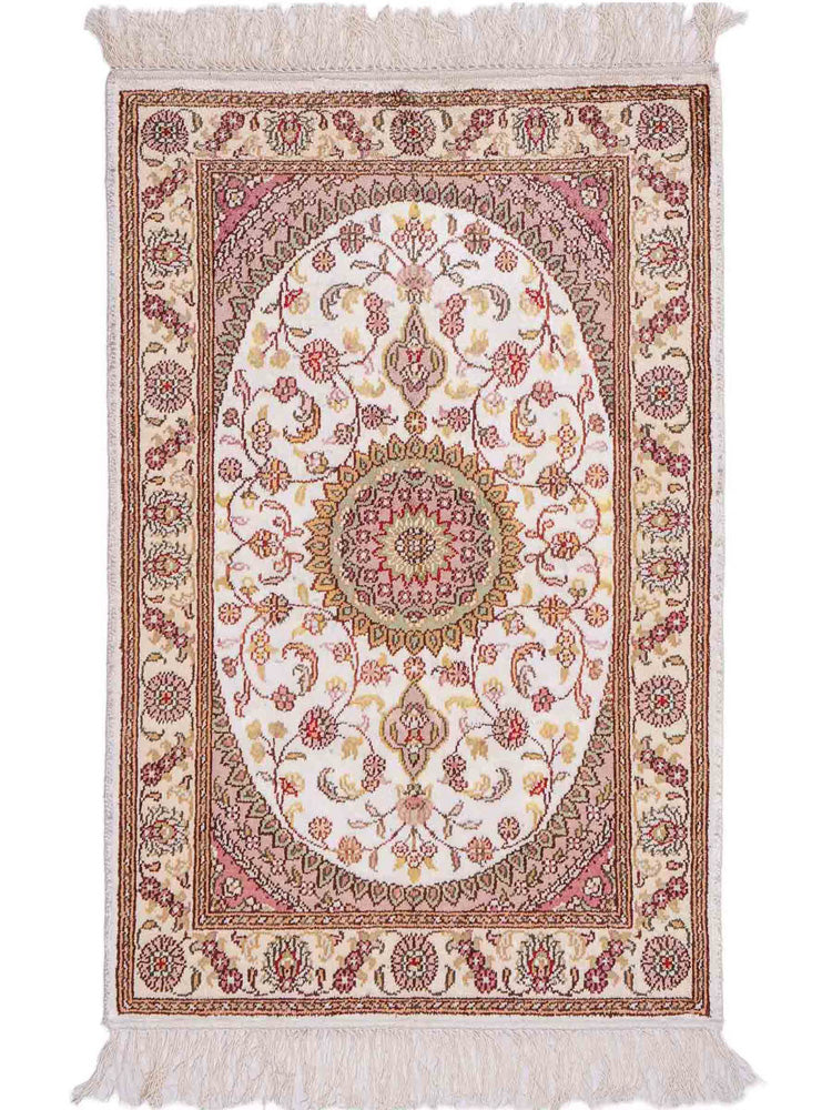 Kinesisk silke Teppe 90x59cm - Orientalsk teppe