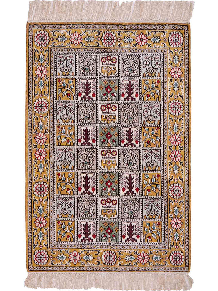 Kinesisk silke Teppe 63x92cm - Orientalsk teppe