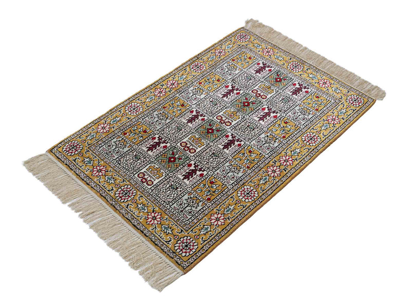 Kinesisk silke Teppe 63x92cm - Orientalsk teppe