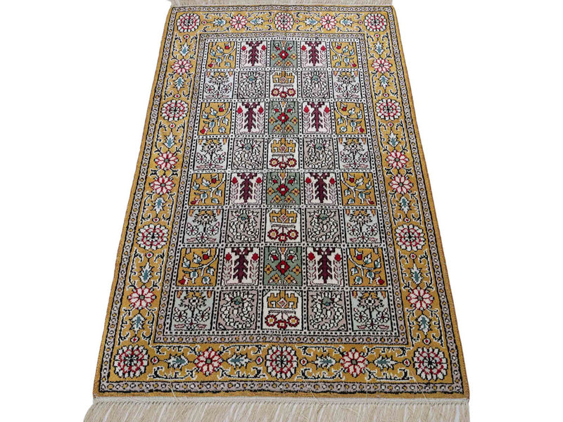 Kinesisk silke Teppe 63x92cm - Orientalsk teppe
