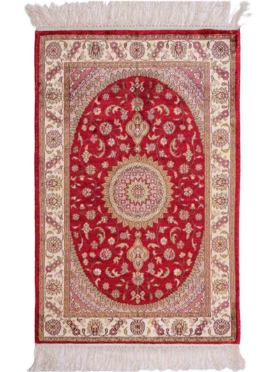 Kinesisk silke Teppe 59x90cm - Orientalsk teppe