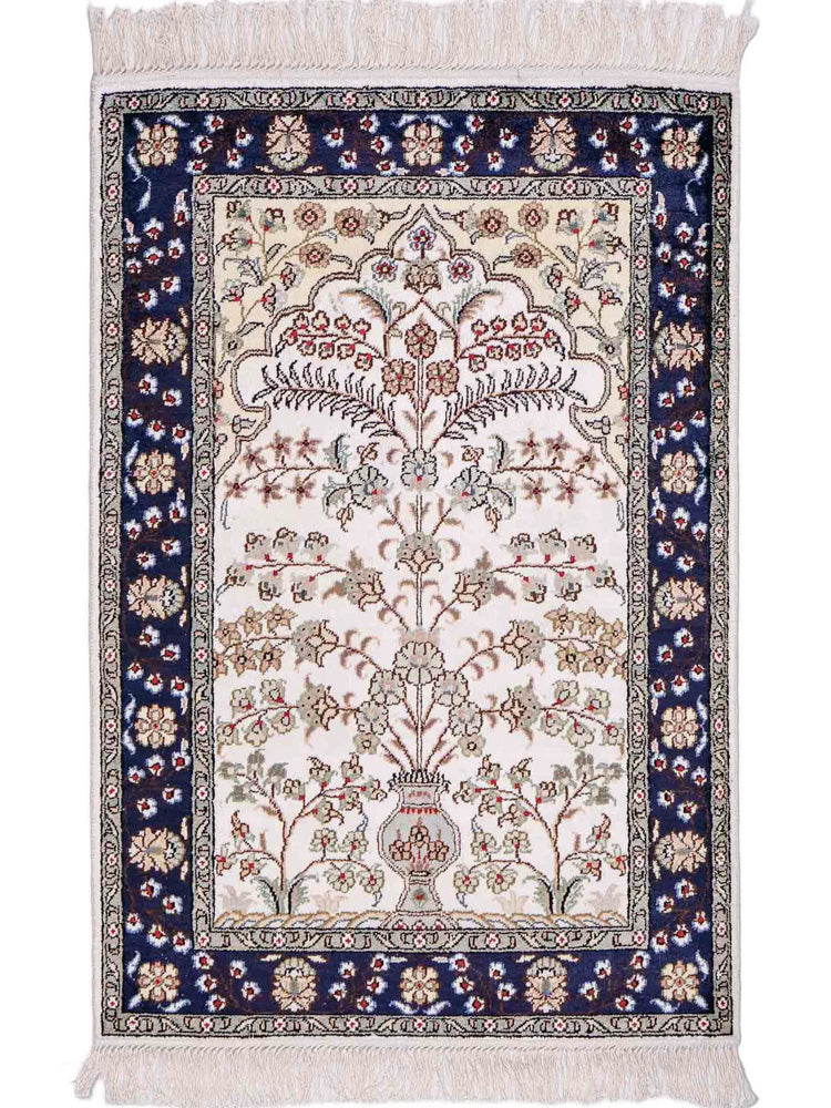 Kinesisk silke Teppe 90x62cm - Orientalsk teppe