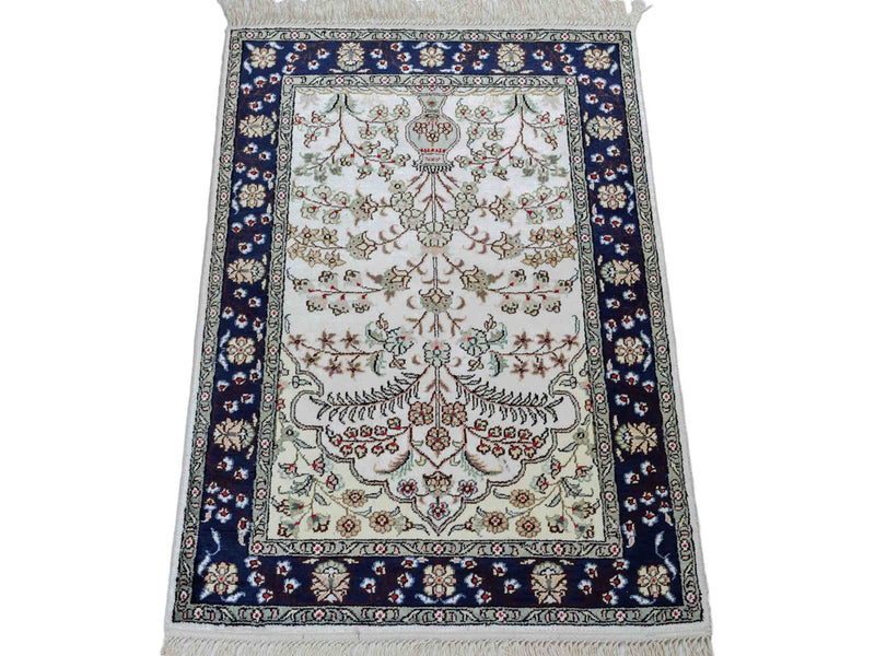 Kinesisk silke Teppe 90x62cm - Orientalsk teppe