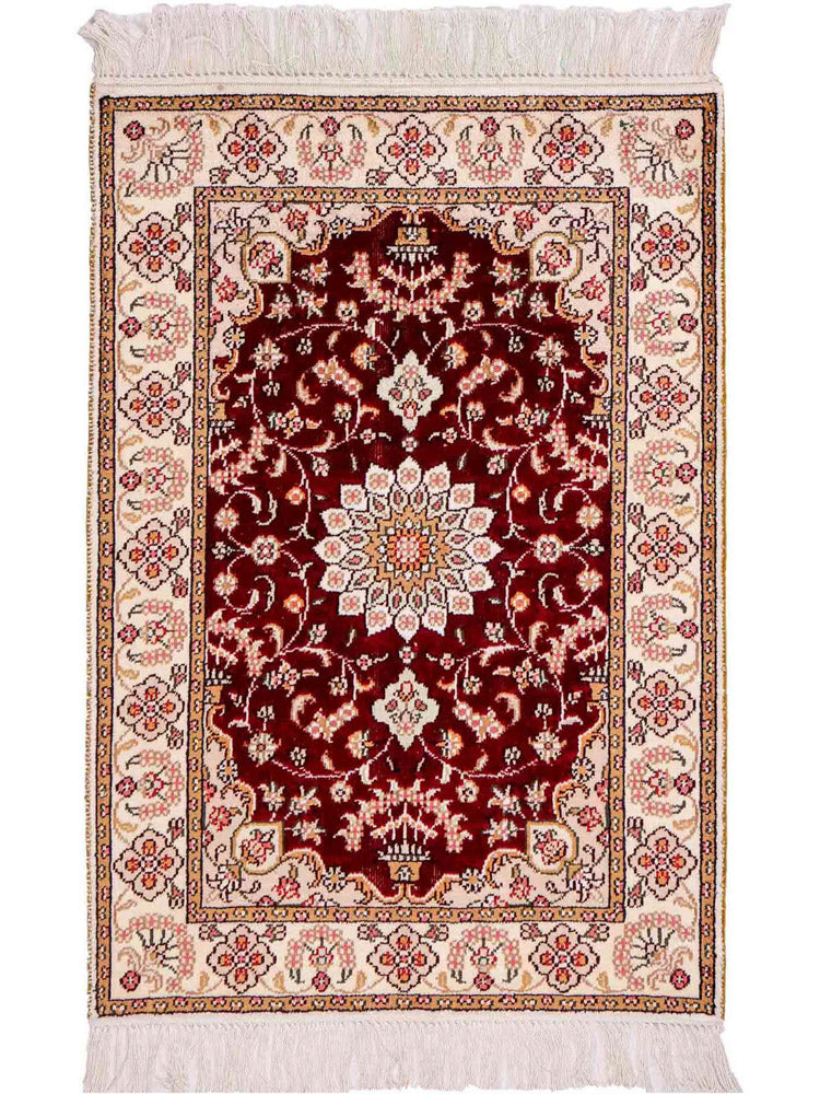 Kinesisk silke Teppe 90x63cm - Orientalsk teppe