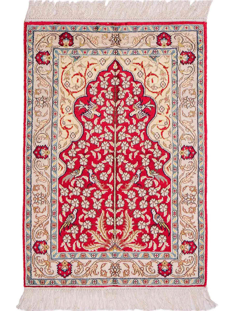 Kinesisk silke Teppe 86x58cm - Orientalsk teppe