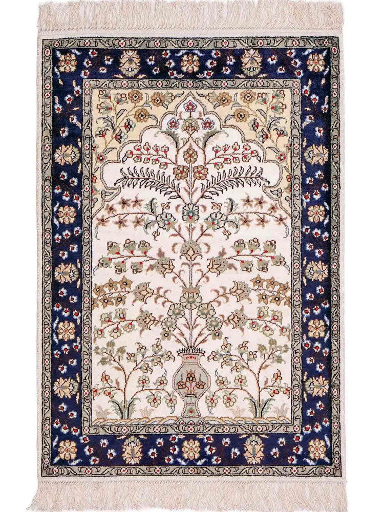 Kinesisk silke Teppe 90x62cm - Orientalsk teppe