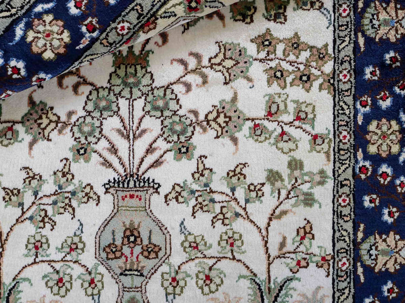 Kinesisk silke Teppe 90x62cm - Orientalsk teppe