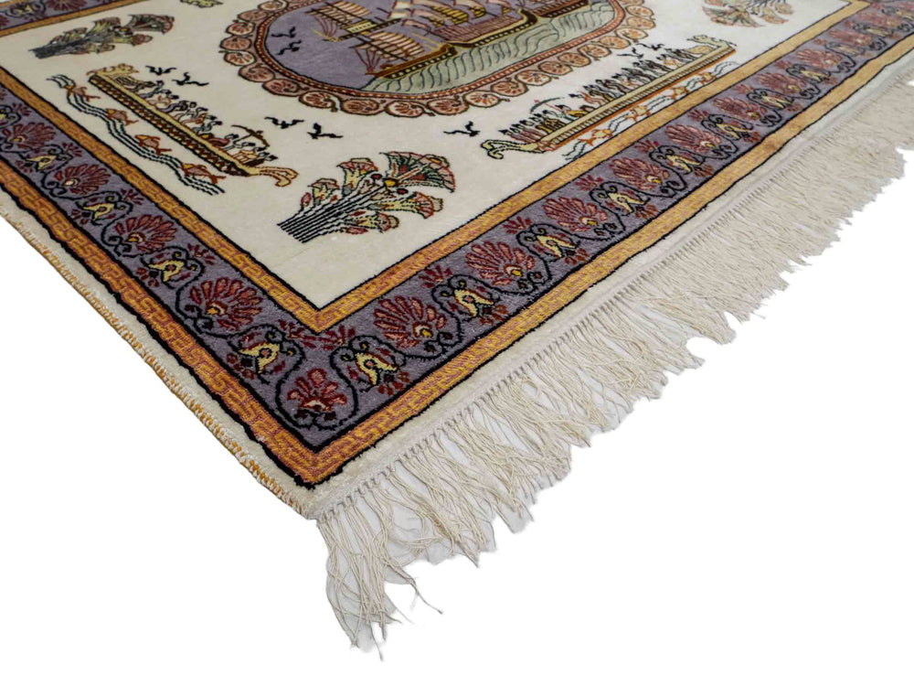 Kinesisk silke Teppe 121x95cm - Orientalsk teppe