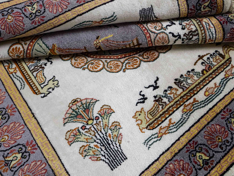 Kinesisk silke Teppe 121x95cm - Orientalsk teppe